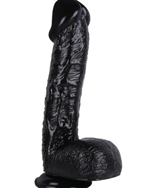 34 cm Siyah Dildo – Medikal Silikon