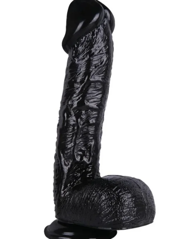 34 cm Siyah Dildo – Medikal Silikon