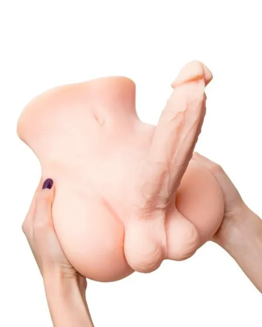 Juicy Pussy Penis Mastürbatörü TPE Ten Rengi 25 cm 19 cm Dildo