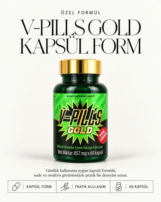 V-Pills Gold Erkeklere Özel Bitkisel Takviye 60 Kapsül