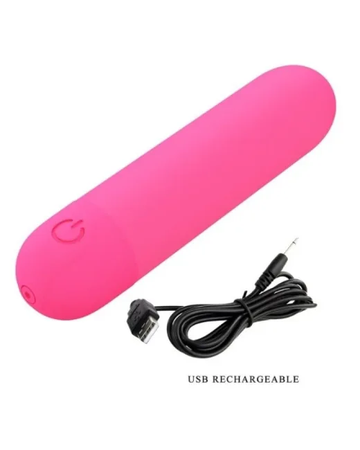 Stefan Mini Massager Bullet Vibratör Kırmızı – Silikon, Şarjlı