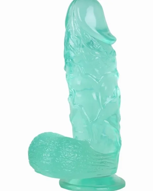 26 cm Yeşil Realistik Dildo – Medikal Silikon
