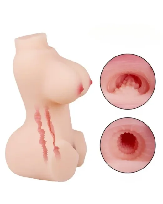 1,7 kg Ağırlığında Gerçekçi Yarım Vücut Mastürbatör