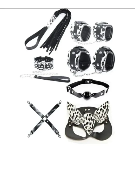 Fetiş Leopar Set 7 Parça