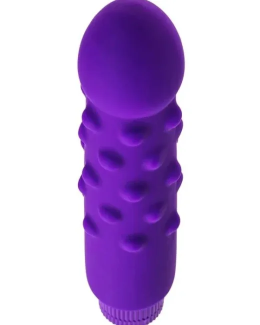 Mor Benekli Yapıda Vibratör 17 cm – Silikon