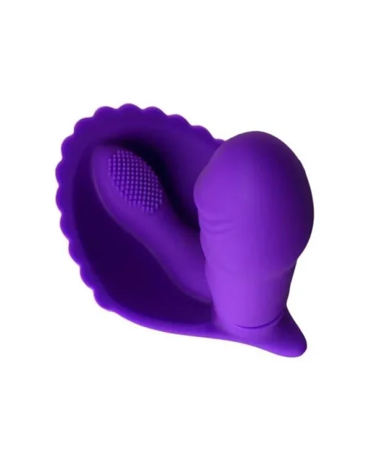 Fash Klitoral Uyarıcılı Vibratör mor 12 cm – Silikon