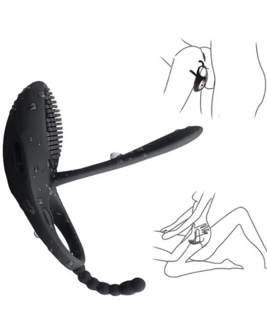 Love Glow Love Desire 3'ü 1 Arada Klitoris, Anal ve Vajinal Uyarıcı – Titreşimli Testis ve Penis Halkası