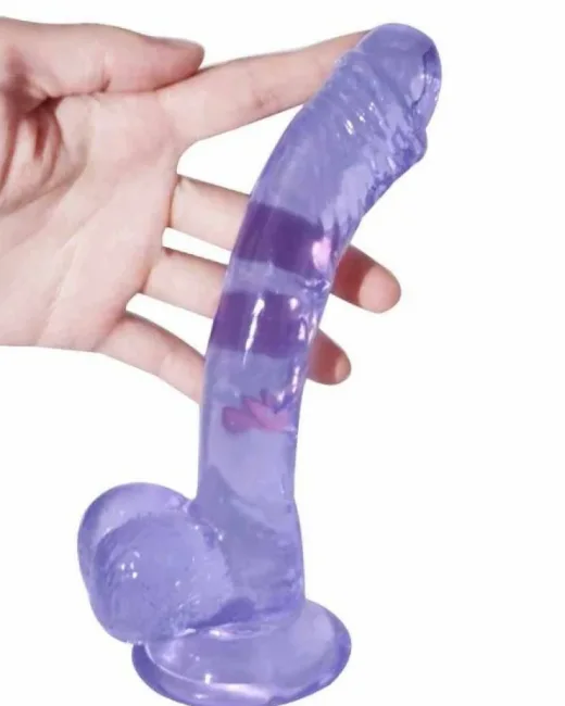 19 cm Mor Dildo – Medikal Silikon – 3 cm Kalınlık alternatif görünüm