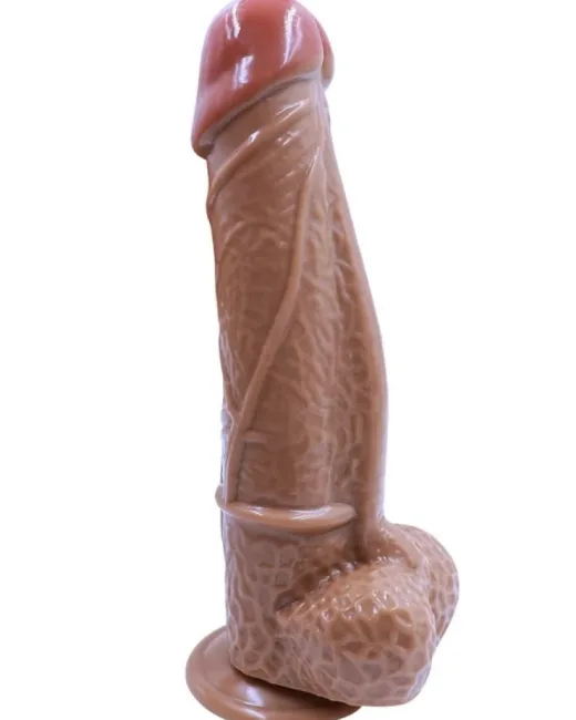 28 cm Kahverengi Realistik Dildo – Medikal Silikon