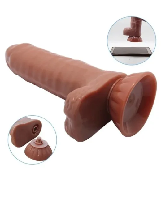 Çift Katmanlı 18,5 cm Realistik Dildo – Vantuzlu