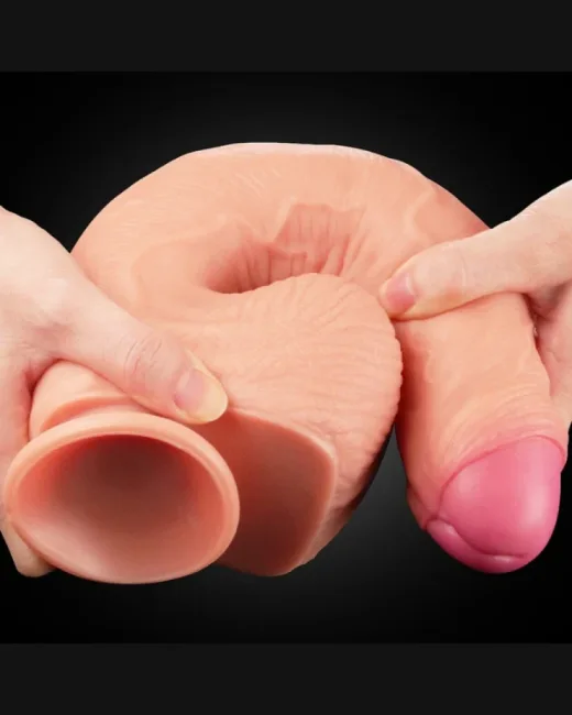 Love Toy King Boyutlu Çift Katmanlı Silikon Dildo – Gerçekten Etkileyici Boyutlarda!