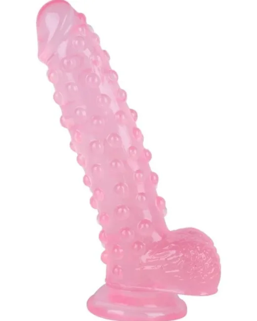 24 cm Pembe Dildo – Medikal Silikon – 383 g