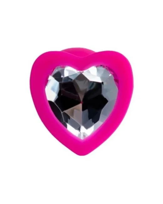 Diamond Heart Anal Plug Pembe 7 cm 18 g – Silikon alternatif görünüm