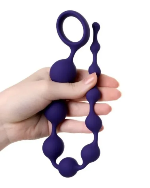 Grape anal Zinciri silikon mor 35 cm alternatif görünüm