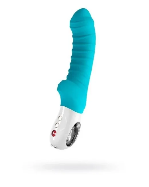 Fun Factory Tiger Mavi Vibratör 23 cm – Medikal Silikon, Şarjlı