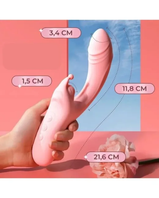 Suck Vakumlu Klitoral Uyarıcılı Şarjlı Tavşan Vibratör – Silikon alternatif görünüm