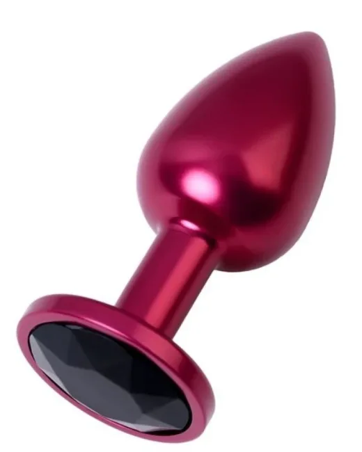 Metal Anal Plug, mor kristalli, 7,2 cm, Ø2,8 cm, 50 g Süper sağlam ve süper hafif alüminyum alaşımlı anal oyuncak.