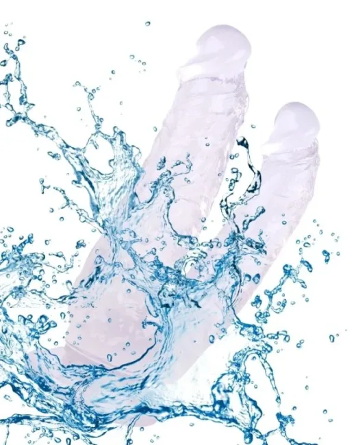 19 cm Beyaz Çiftli Dildo – Medikal Silikon