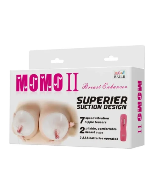 Momo 2 Breast Enhancez Superier Sustion Design Göğüs Titreşimi – Silikon alternatif görünüm