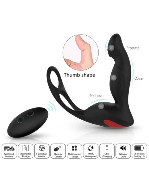 S-Hande Lenker Prostat Kumandalı Vibratör – Silikon