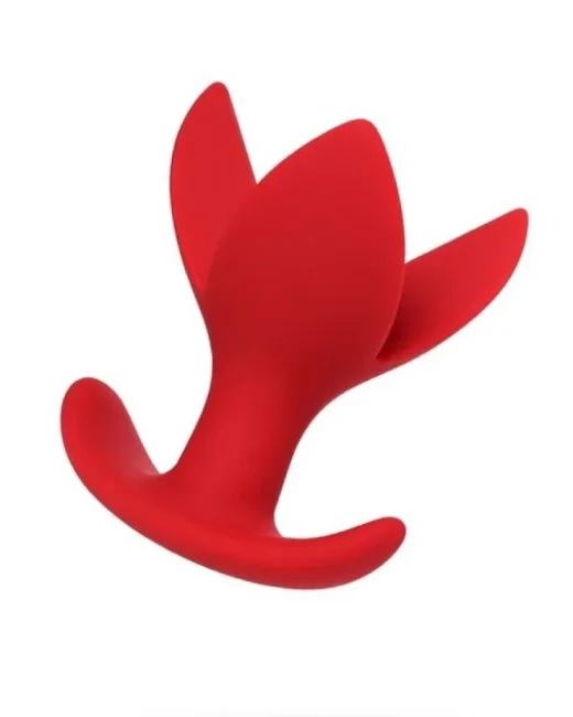 Flower Genişleyen Anal Plug Kırmızı 9 cm – Silikon