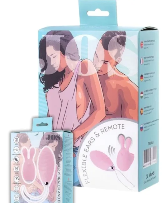 Jos Vita Titreşimli Vajınal Set Pembe 8,5 ve 8 cm Vibratör – Silikon, Şarjlı