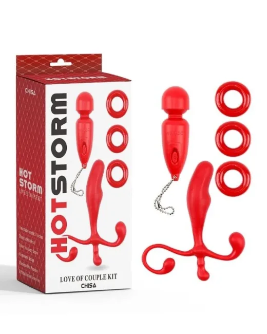 Love of Couple Kit Set içeriği : Fonksiyonlu Mini Vibratör + Anal Prostat Plug + 3 Adet Penis Halkası