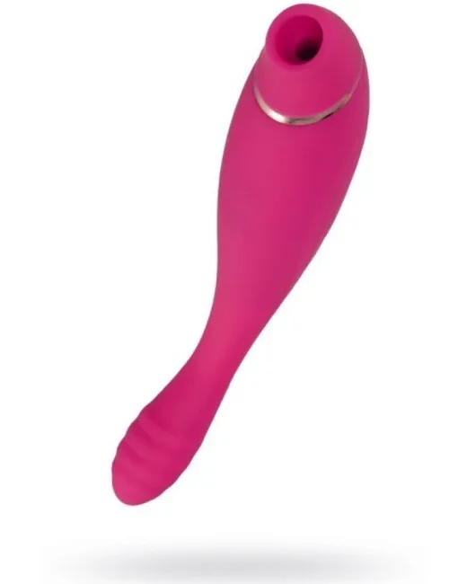 Jos Danvi Vakumlu ve Titreşimli Pembe Vibratör – Silikon, Şarjlı