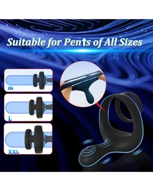 Kumandalı 9 Modlu Titreşimli Penis Halkası – Silikon