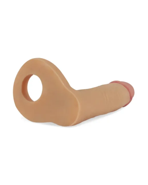 Gerçekçi 5.8 inçlik çift penetrasyon için tasarlanmış strap-on anal dildo ile zevkini ikiye katla.