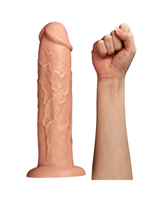 11 i̇nç Realistik Long Titreşimli Dildo – Hissedilir Damarlı, Şarjlı
