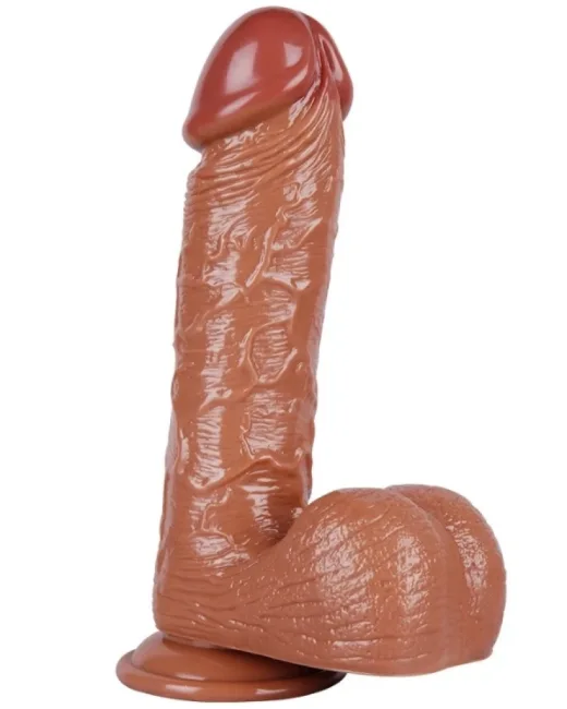 26 cm Kahverengi Realistik Dildo – Medikal Silikon