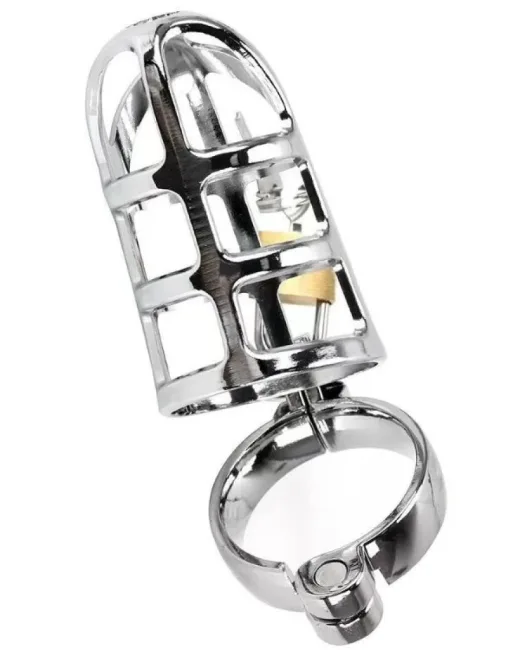 BDSM Paslanmaz Çelik Penis Kafesi – Tasarım 05