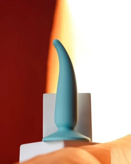 Sarru anal kılıfı silikon mavi 12,5 cm 2,7 cm – Vantuzlu