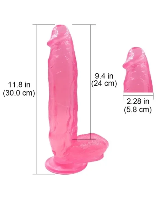 32 cm Pembe Dildo – Medikal Silikon