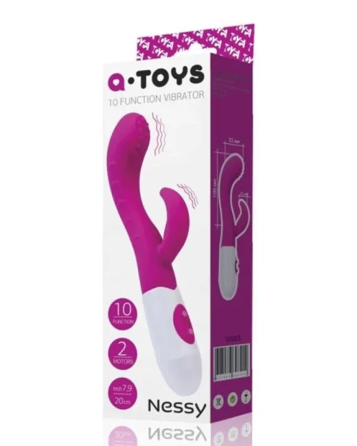 Nessy Klitoral Uyarıcı Vibratör silikon pembe 20 cm