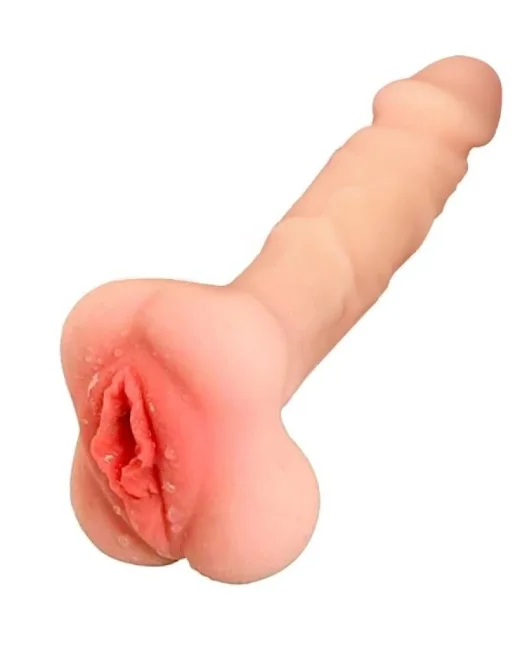 Vajina Girişli Dolgulu Realistik Penis Kılıfı Mastürbatör 20 cm – Silikon