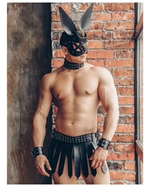 Harness Maskeli Erkek Fantezi Aksesuar