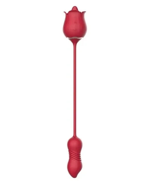 S-Hande Rose Pro 7 İleri Geri Hareket ve Dil vibratör – Silikon, Şarjlı alternatif görünüm