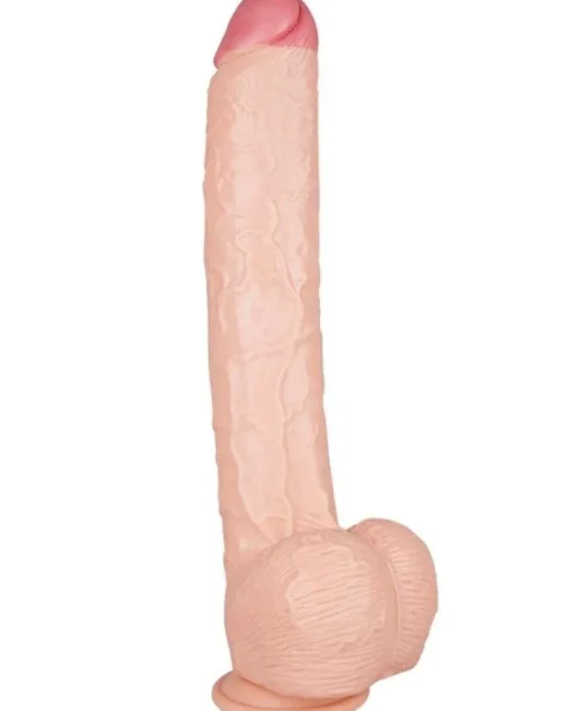Ten Rengi 41 cm Dildo – Sıvı Silikon, Hissedilir Damarlı alternatif görünüm