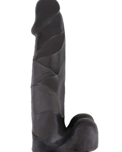Cal-King Dicks Invader's Whopper Büyük Dildo – 36,2 cm Koyu Ten Rengi – Hissedilir Damarlı