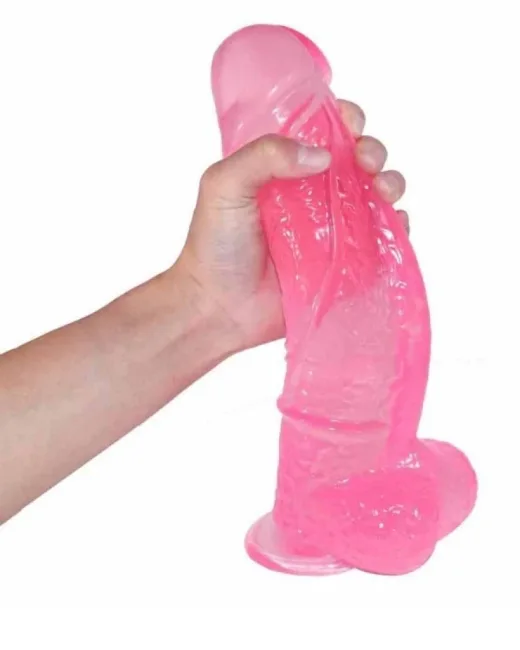 28 cm Pembe Realistik Dildo – Medikal Silikon – 6,5 cm Kalınlık
