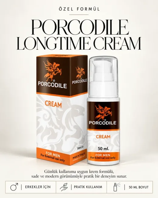Porcodile Longtime Cream Erkek Geciktirici Krem 50 ml alternatif görünüm