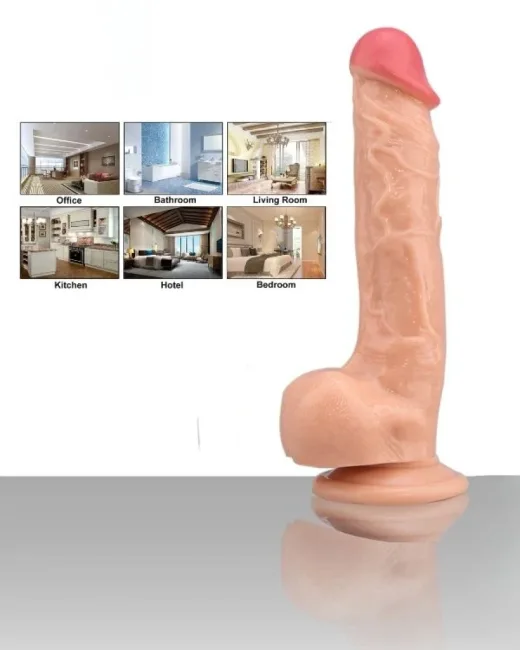 23 cm Realistik Dildo – Medikal Silikon