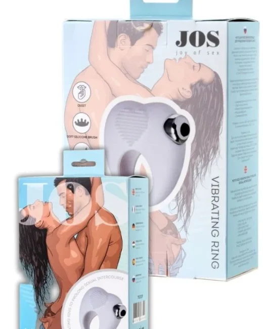 Jos Moys Titreşimli Beyaz Penis Halkası – Silikon