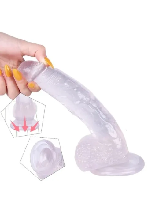 22 cm Beyaz Dildo – Medikal Silikon