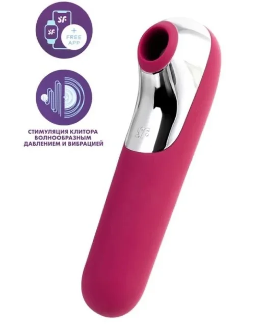 Satisfyer Dual Love Pembe Telefon Kontrollü Klitoral Uyarıcı Vibratör – Silikon
