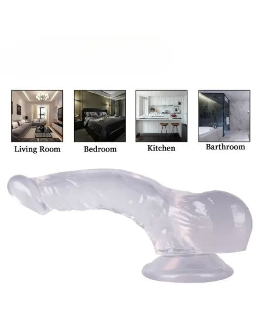 16,5 cm Beyaz Dildo – Medikal Silikon