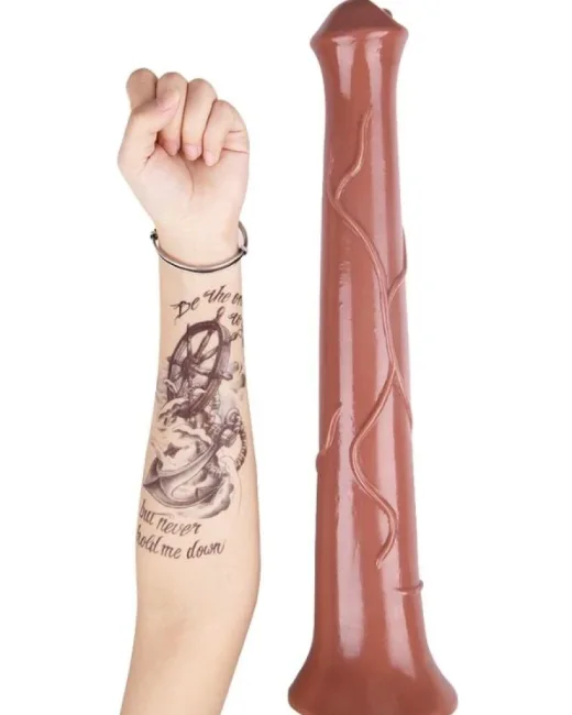 KahveRengi 44 cm At Dildo – Sıvı Silikon