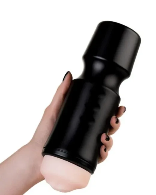 Ağız Oral Mastürbator TPE Siyah 24 cm